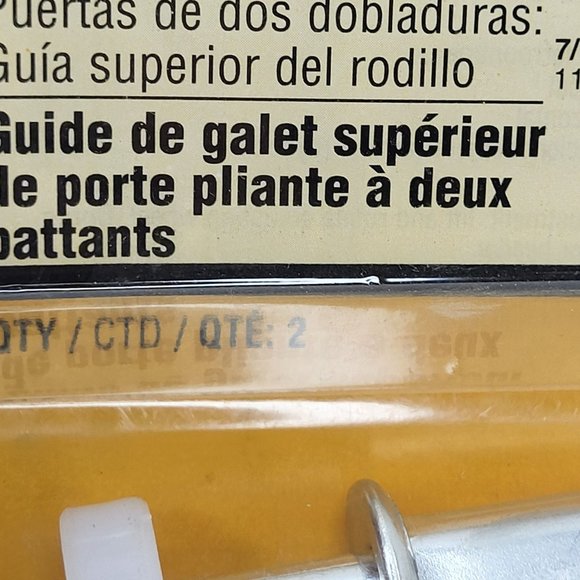 PRIME-LINE BI-FOLD DOOR #N6544 TOP GUIDE ROLLER 7/8 IN. O.D. FITS‎ 7/16 IN. HOLE - Picture 4 of 13